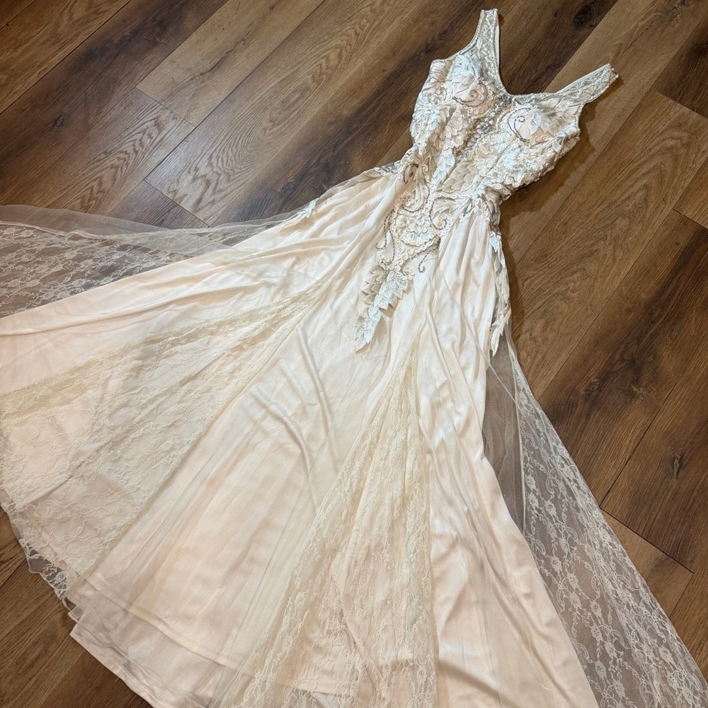 Vintage Y2K Beaded Dress Vintage Beaded Dress Sue Wong Vintage Wedding Dress - Picture 6 of 17